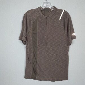 CLUB RIDE Cycling‎ Jersey Men's M RIALTO 1/2 Zip Bike S/S Shadow Gray Commuter